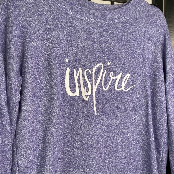 Everlast Graphic Inspire Long Sleeve Swatshirt Purple Small - Picture 2 of 8